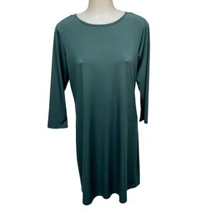 MICHAEL Michael KORS Dress Long Sleeve Outer Zip Back Sheath Sz S Solid …